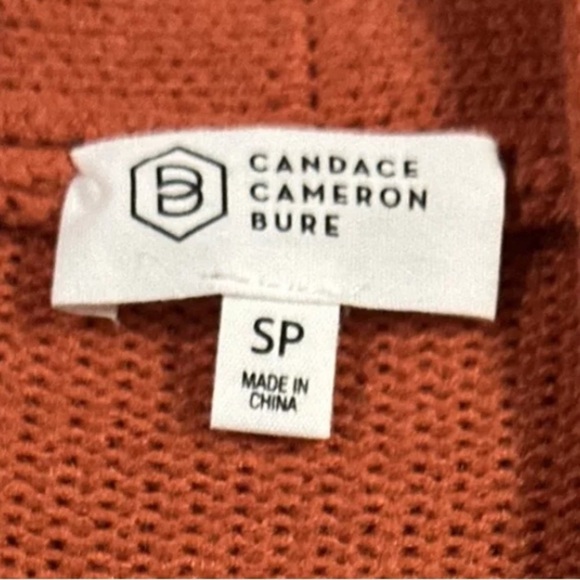 Candace Cameron Bure Regular Novelty Cardigan Azalea Pink Valentine Heart Small - Picture 5 of 6